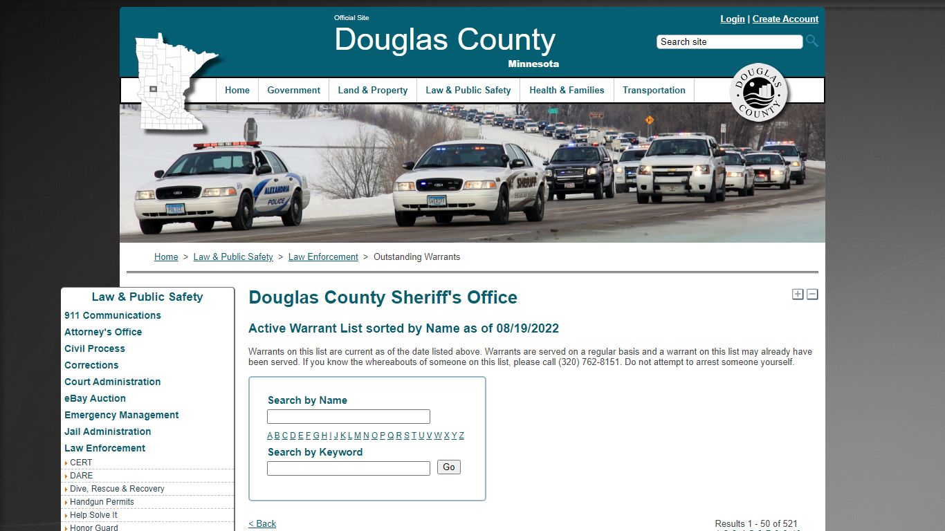 Douglas County | Outstanding Warrants