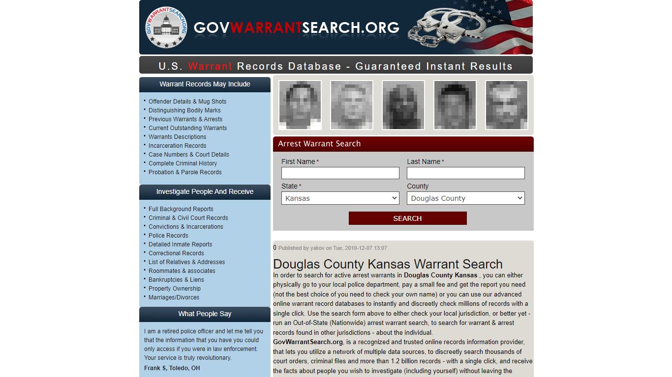 Douglas County Kansas | Warrant Search